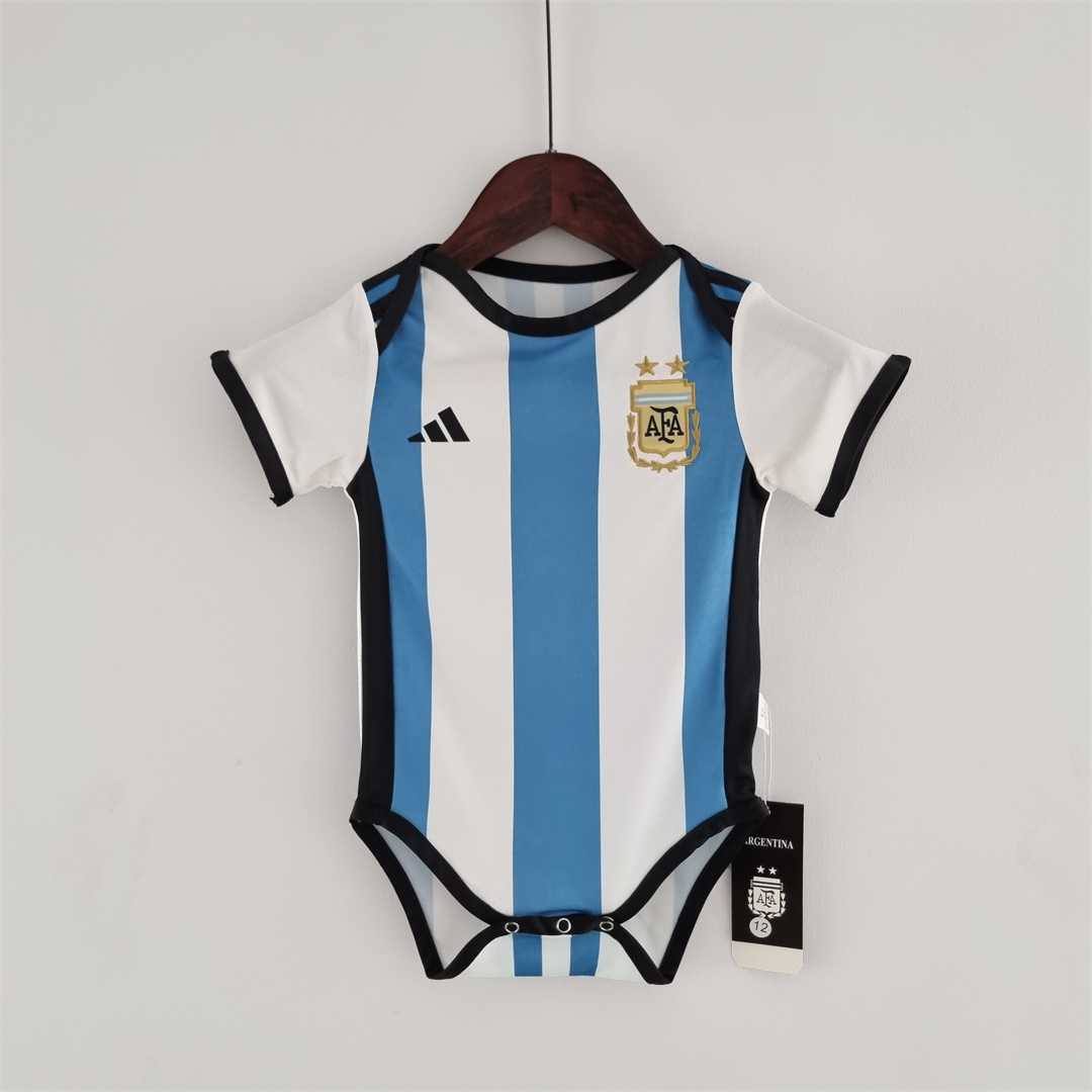 Argentina 2022 Baby World Cup Home Soccer Jersey